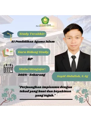 Sayid Abdullah, S.Ag